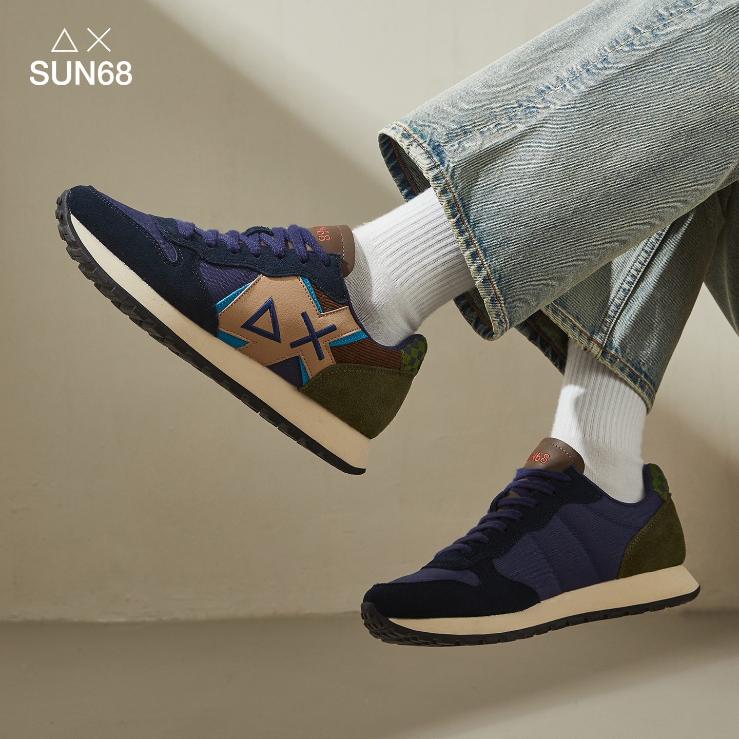 SUN68小众百搭欧洲跑步老爹鞋