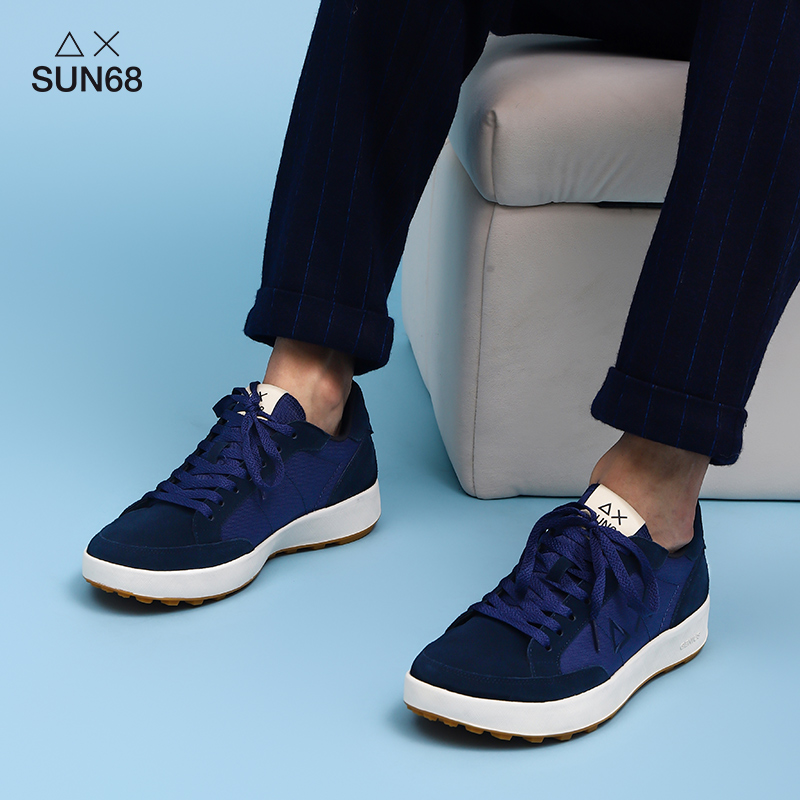 SUN68舒适增高男士休闲板鞋