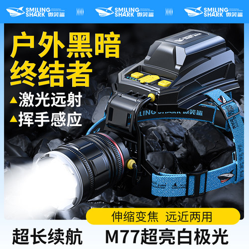 野外激光头灯超远射登山专用灯