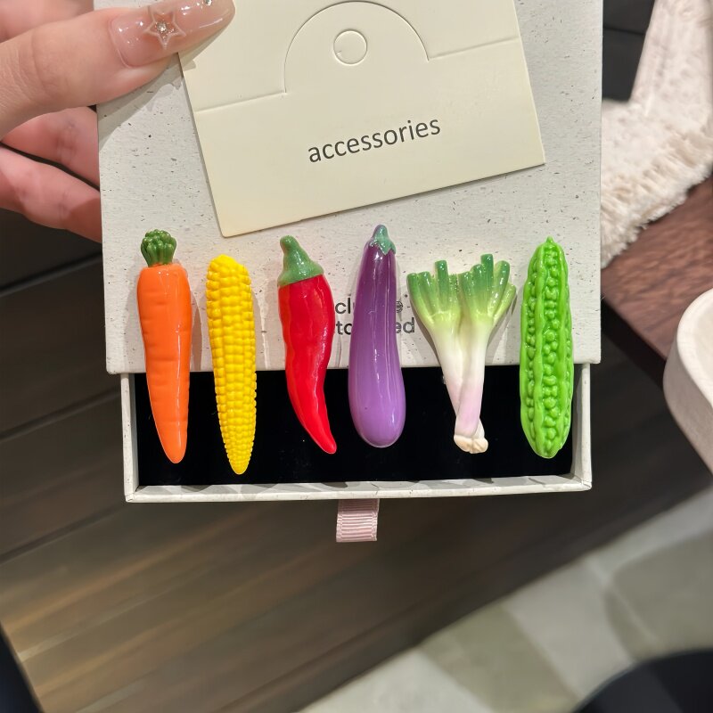 可爱蔬菜卡通百搭鸭嘴夹