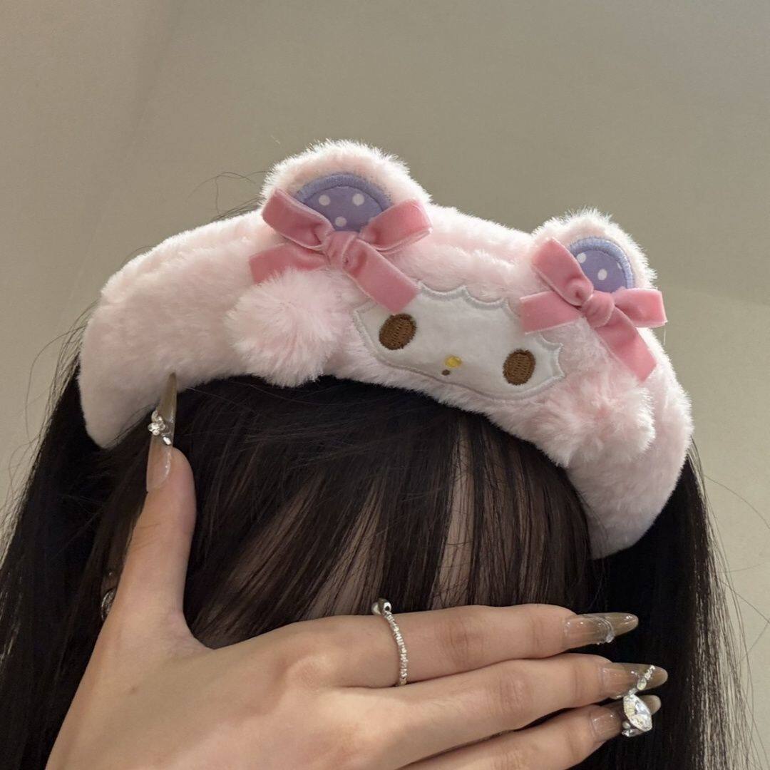 可爱少女心美乐蒂小羊卡通发箍洗脸压发敷面膜化妆百搭卖萌头饰品