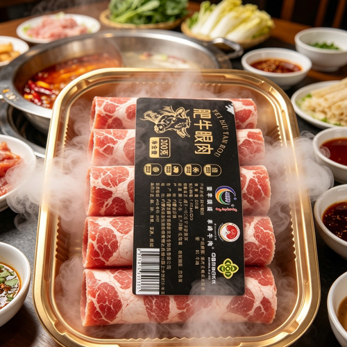 蒙羊康盛赤峰牛肉肥牛卷牛肉卷片涮火锅食材肥牛眼肉1000g肥牛片