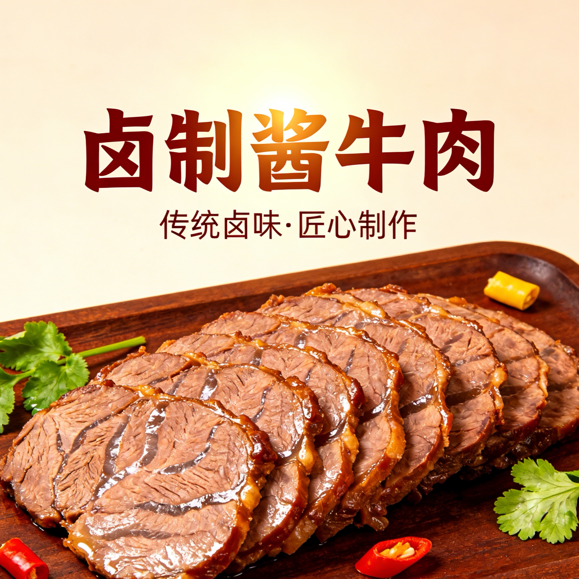 内蒙古特产五香酱牛肉熟食真空开袋即食健身代餐肉休闲卤牛肉