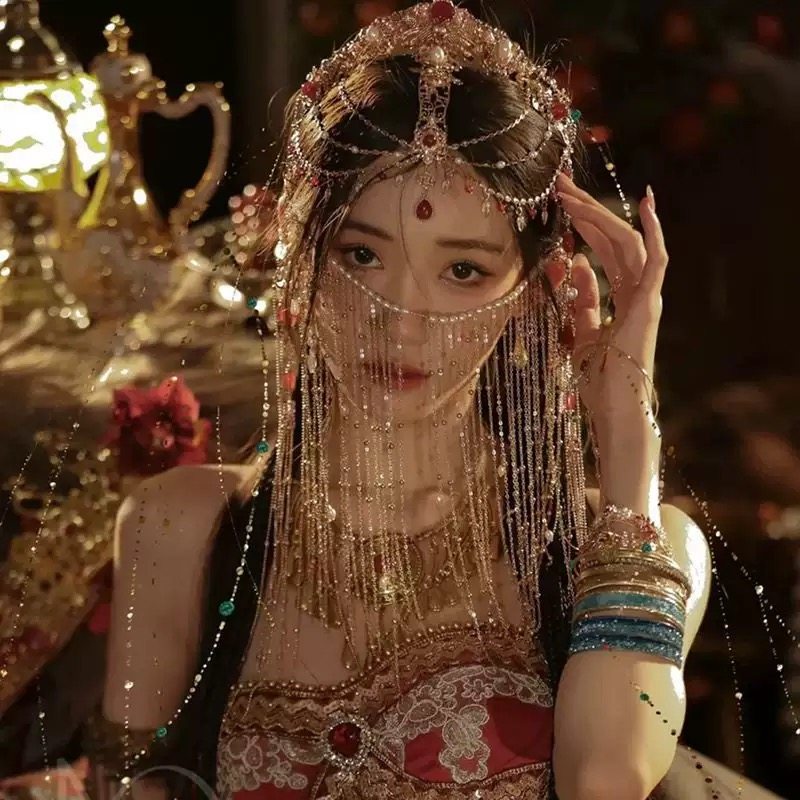 儿童汉服面具仿珍珠遮脸流苏挂耳面纱女童古风面帘头饰女孩古装,饰品/流行首饰/时尚饰品新,发饰,淘宝优惠券,粉丝福利购,淘宝优惠卷