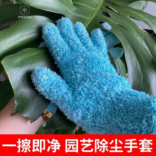 擦叶片手套工具清洁光亮抹灰蔓绿