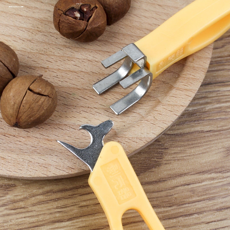 新品脱壳王整粒剥山核桃剥壳器 不锈钢山核桃夹子 吃小核桃工具