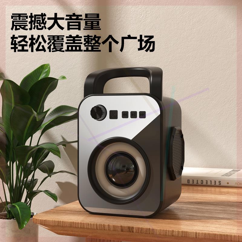 '格莱声便携式智能音响小云语音点歌可插U盘内存卡充电蓝牙音响Q6