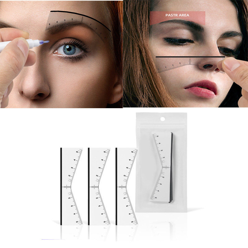 新款v型眉贴懒人画眉卡化妆工具画眉毛辅助眉贴套装