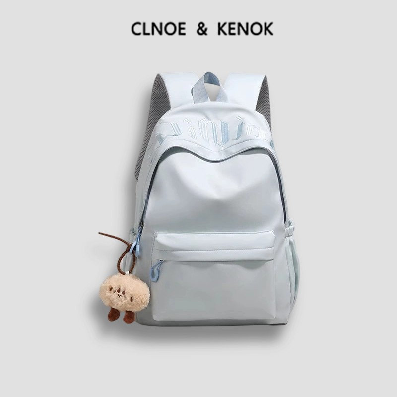 Clnoe Kenok简约初高中书包女2026新款大学生通勤轻便护颈双肩包
