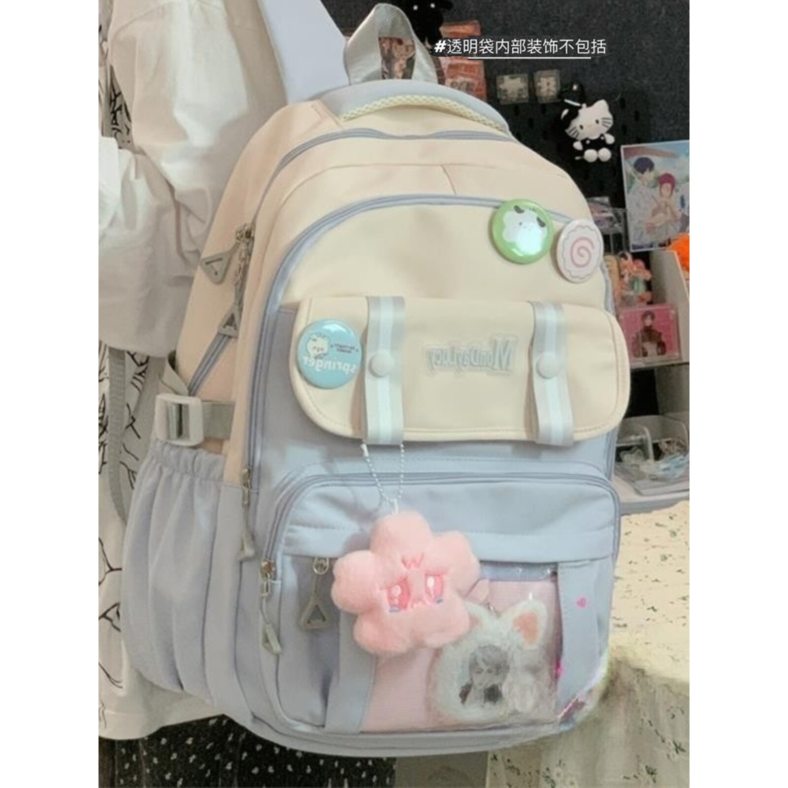 法国可爱少女高颜值双肩包书包女韩版初中女生高中学生大容量背包