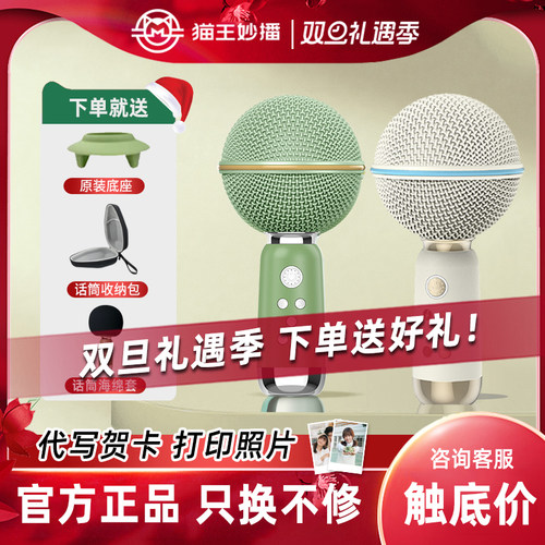 猫王音响灵感小行星麦克风一体式