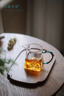 双越茗器玻璃公杯观山公道杯茶海分茶器300ml