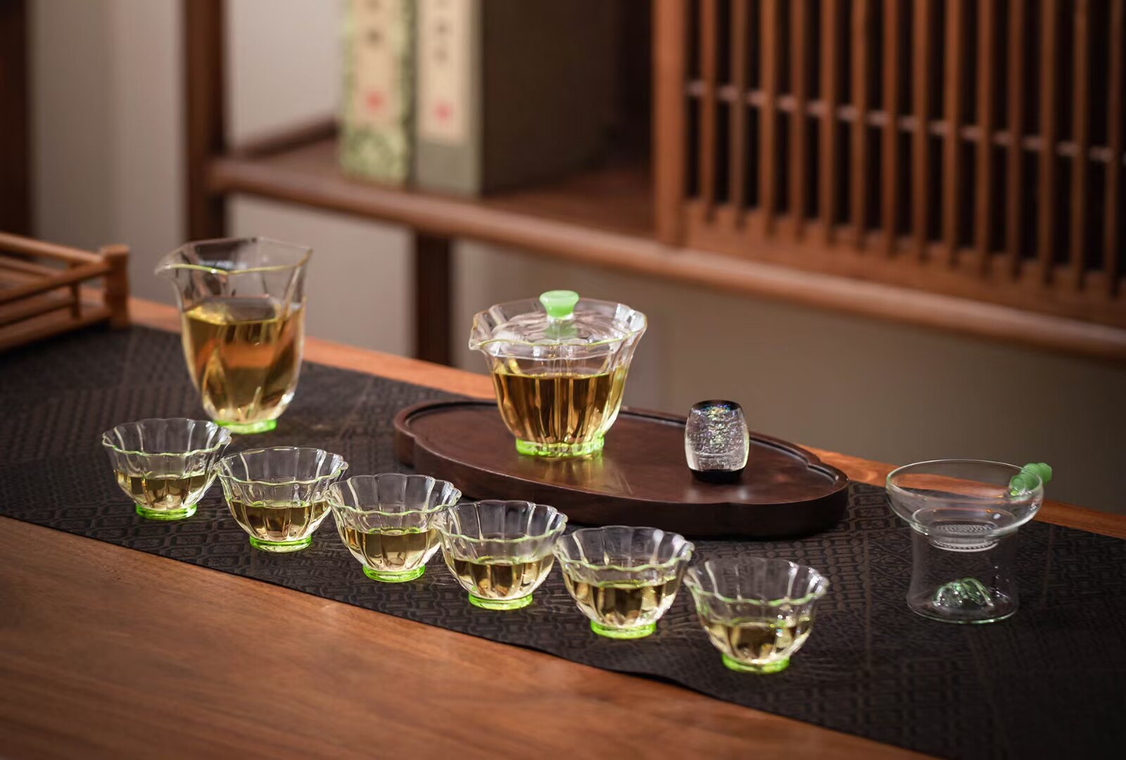 玉见玻璃咏露套装高硼硅耐热玻璃功夫茶具茶器一套