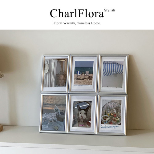 韩系ins风九宫格相框摆台装饰摆件卧室布置桌面婚纱照展示画框