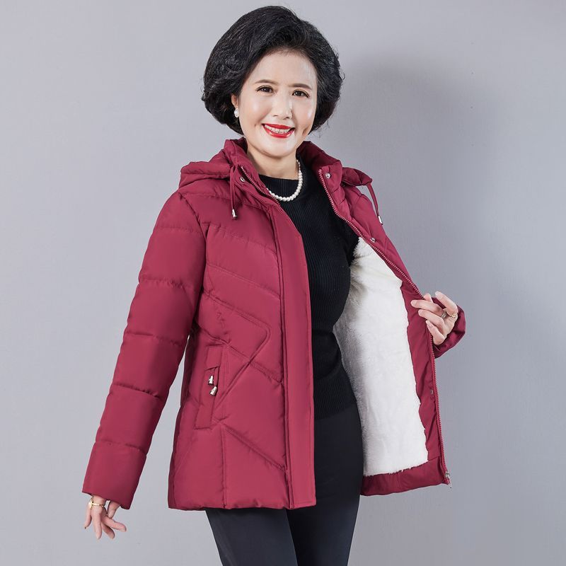 中年妈妈冬装棉服2023新