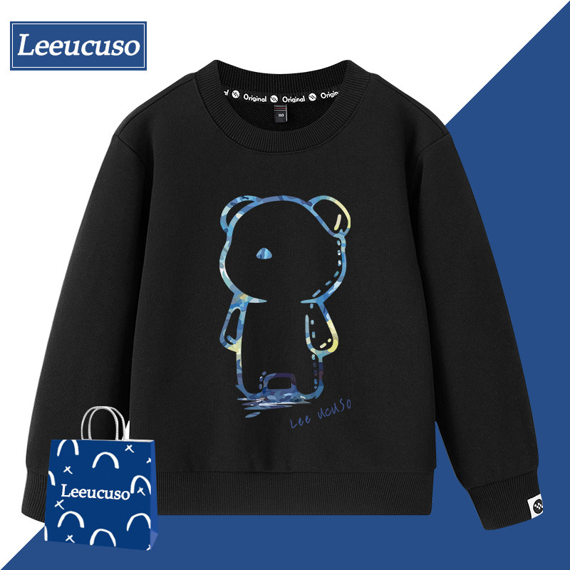 LEExuss正品卫衣加绒纯棉潮流ins