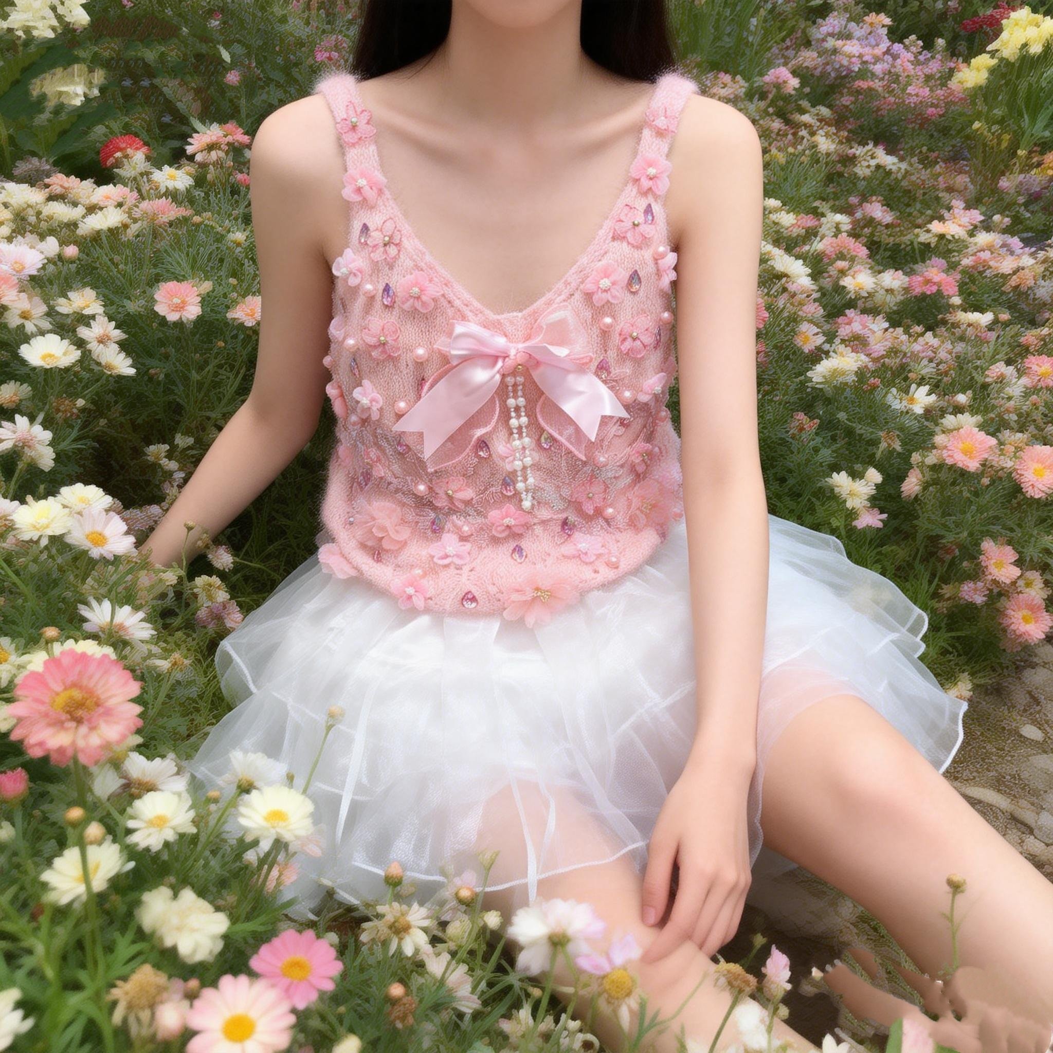 花仙子超仙手工原创重工钻蕾丝蝴蝶结上衣背心甜美迪士尼公主旅游,女装/女士精品,大码套装,淘宝优惠券,粉丝福利购,淘宝优惠卷