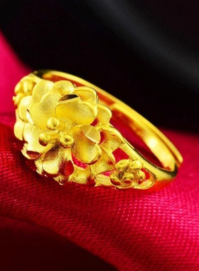 正品纯真时尚风送礼送妈妈金戒指