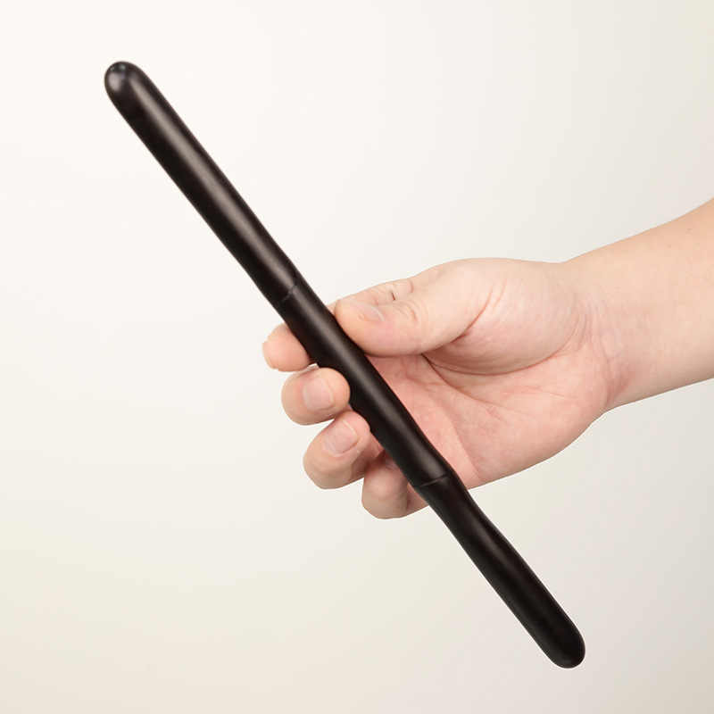 紫光檀木竹节棍文玩木棍实木手把件盘玩木棒短款擀筋棒小号筋骨