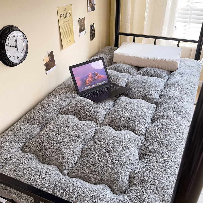 加厚羊羔绒床垫冬季学生s宿舍单人上下铺床垫垫子床褥子可折叠垫