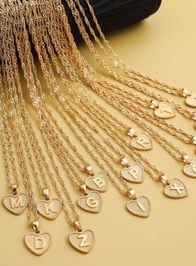 Cross border hot selling love pendant women necklace桃心项链