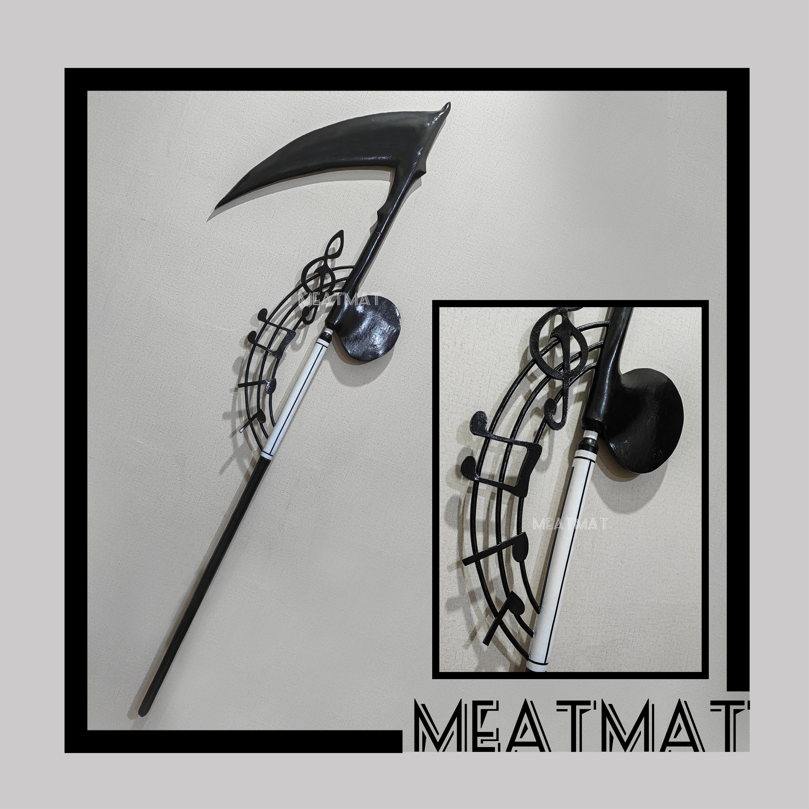 meatmat 脑叶公司ego武器da capo音符镰刀武器定制cos道具定做