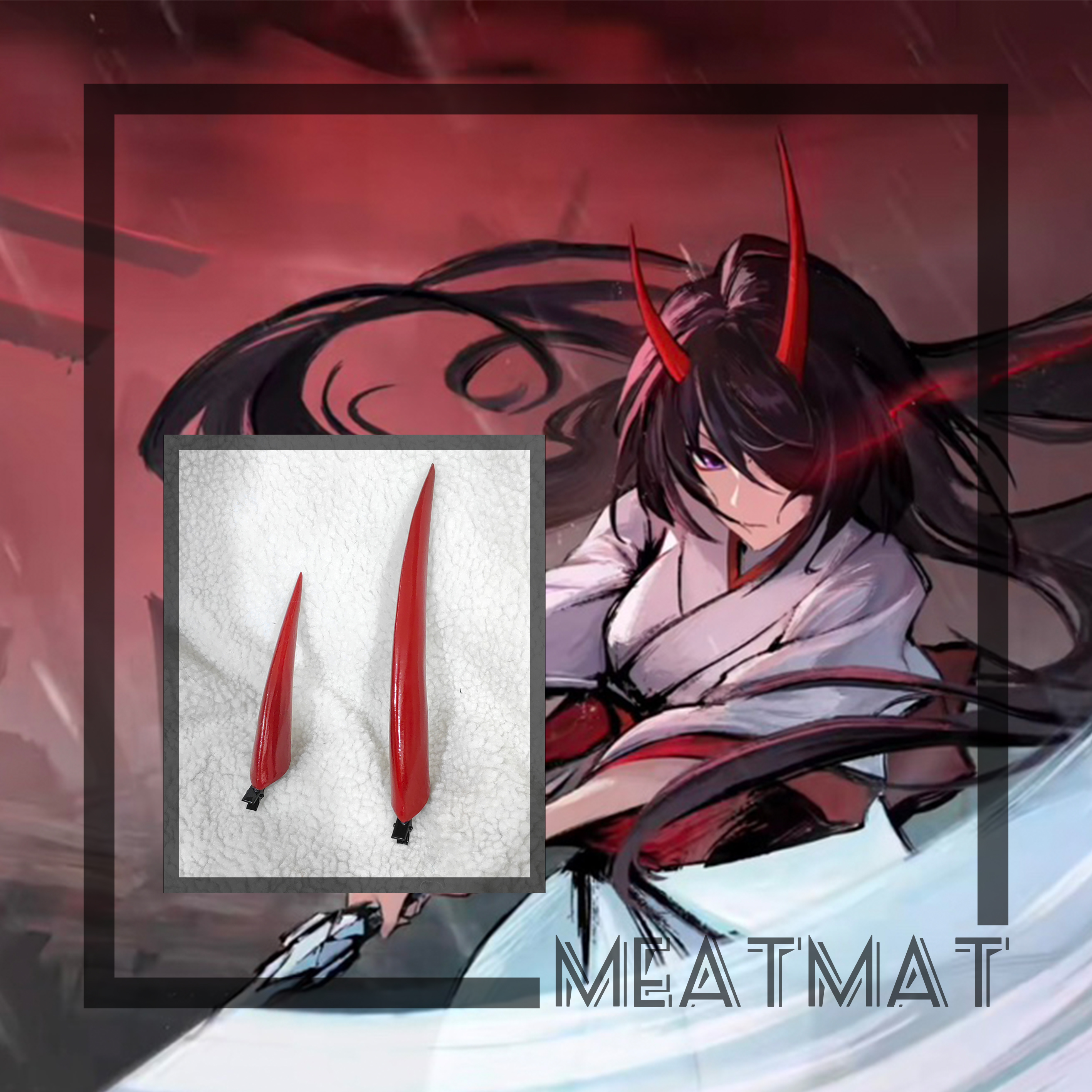 崩铁黄泉头饰恶魔角cosplay