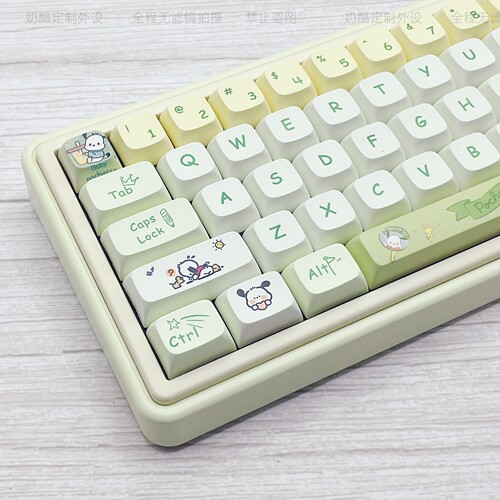 这帕恰狗键帽太可爱了PBT键帽XDA