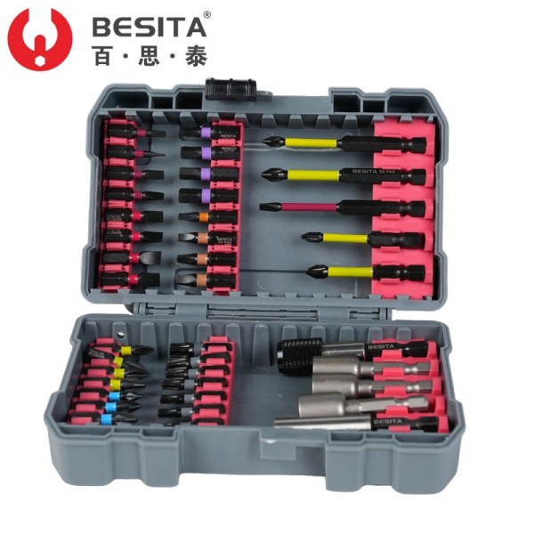 百思泰 42件螺丝批头旋具头套装（6356）电批嘴风批嘴