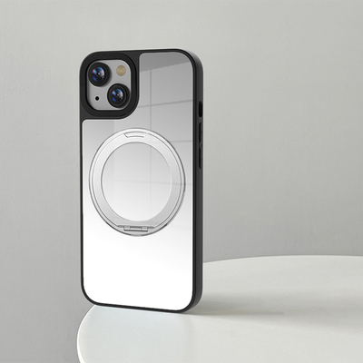 适用苹果16镜面女款化妆旋转支架