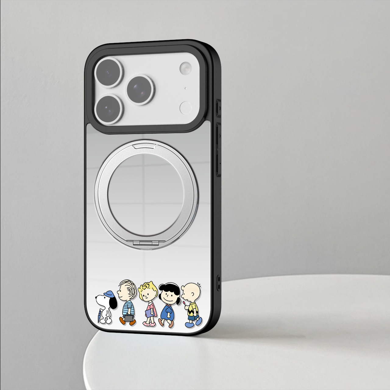 适用苹果17镜面高级旋转支架壳