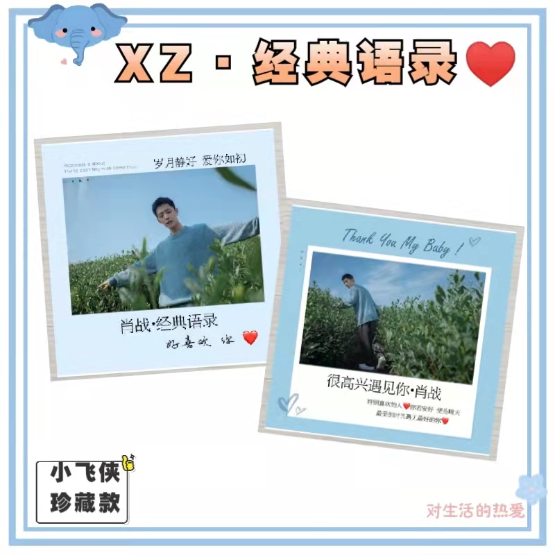肖战照片书经典语录纪念册