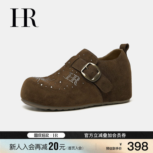 赫莲娜秋季新款复古勃肯鞋