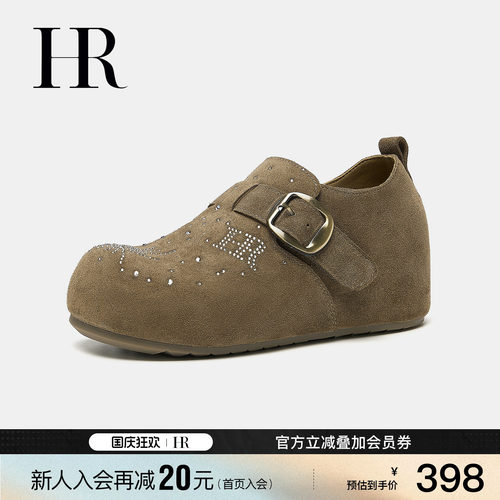 赫莲娜秋季新款复古勃肯鞋