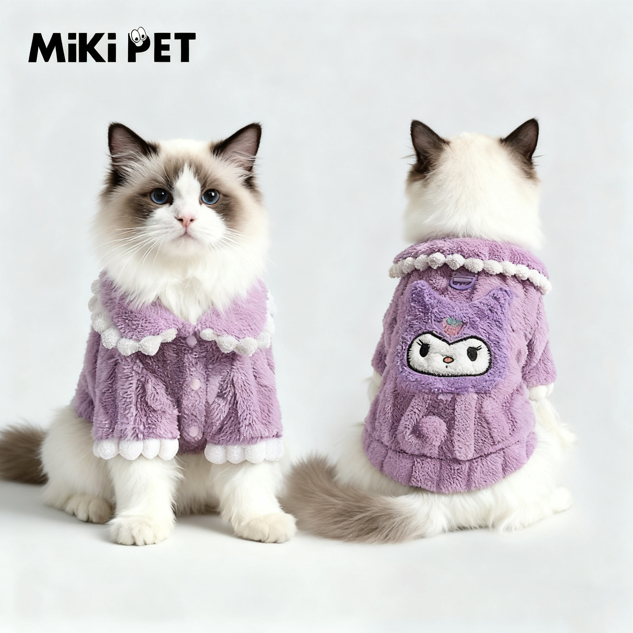 猫咪背心保暖绒衣秋冬款