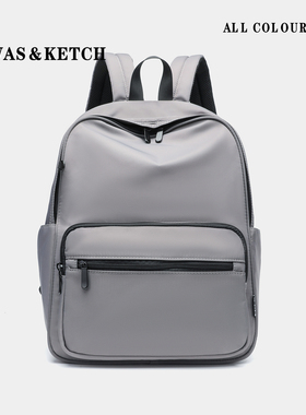 CanvasKetch双肩包女2025新款百搭大容量旅游背包轻便大学生书包