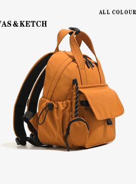 CanvasKetch轻便乖巧小双肩包包小众设计款手提双肩背包百搭书包