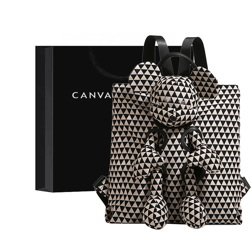 Canvas&Ketch公仔米奇双肩包女2025新款时尚高级感帆布背包书包潮