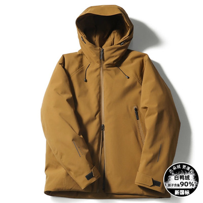 可二开 2025新款户外男士连帽羽绒服情侣款休闲外套时尚运动品牌