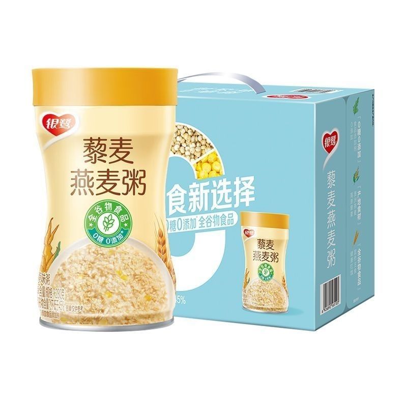 银鹭藜麦燕麦粥无糖即食代餐