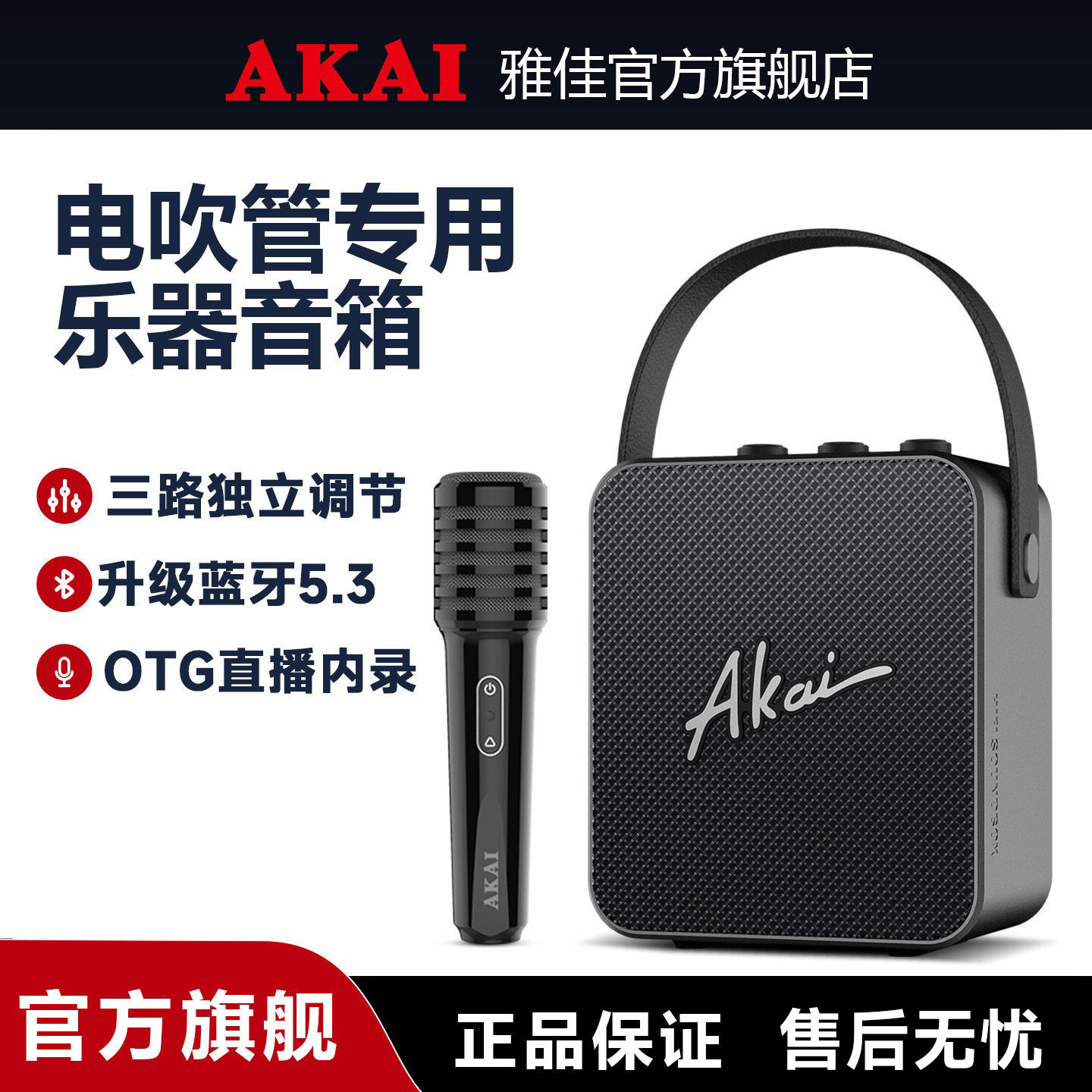 雅佳AK11 专用音箱电吹管萨克斯二胡用音响官方旗舰店户外乐器