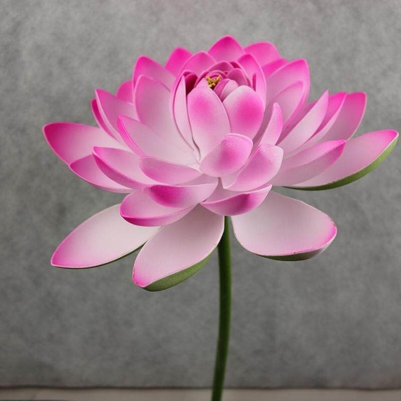 仿真荷花荷叶带杆表演道具假花活动布置莲花睡莲水池影视装饰品