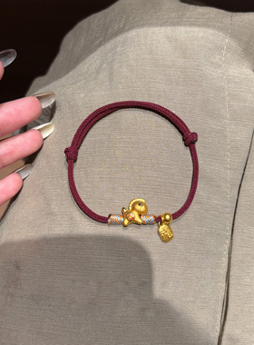 生肖马本命年红绳手链女小众精致