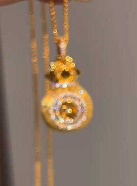 爆闪钱币福袋项链女款新年锁骨链