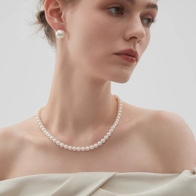 小米珠仿珍珠项链女新款轻奢小众