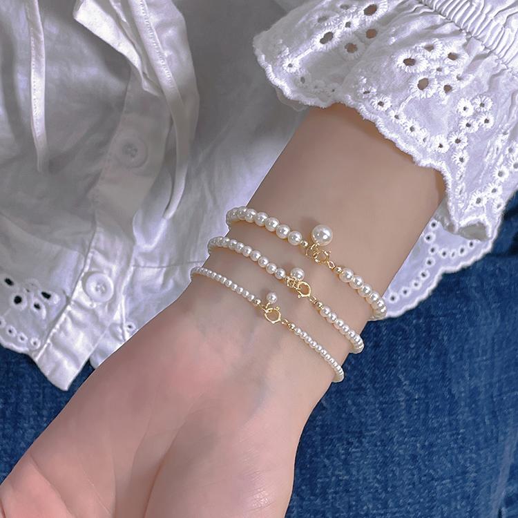 仿珍珠手链女款轻奢小众精致手串