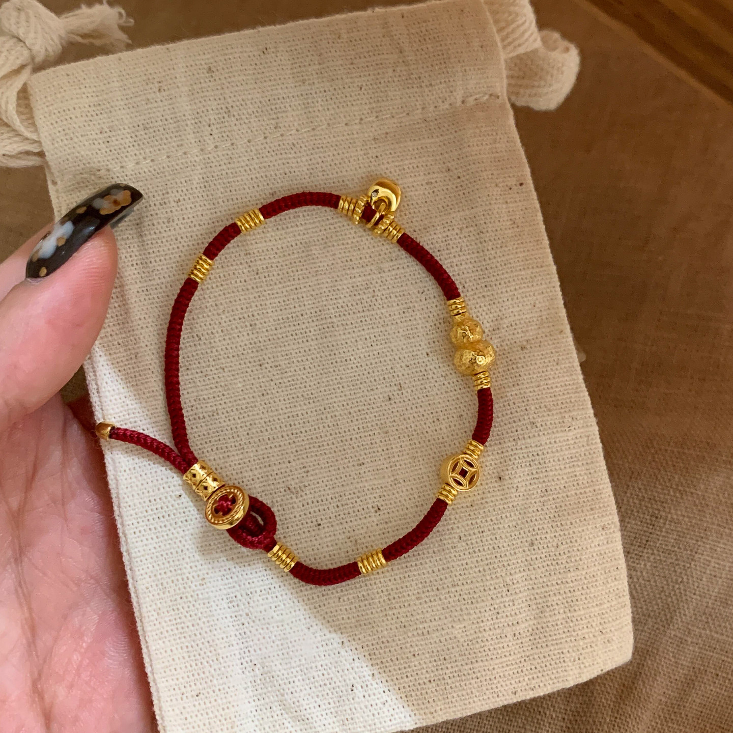 金色发财铜钱葫芦本命年红绳手链女款轻奢小众精致高颜值新年手饰,饰品/流行首饰/时尚饰品新,手链,淘宝优惠券,粉丝福利购,淘宝优惠卷