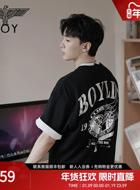 【雾都邮票】BOYLONDON春夏男女T恤烫银时尚潮酷短袖N01073