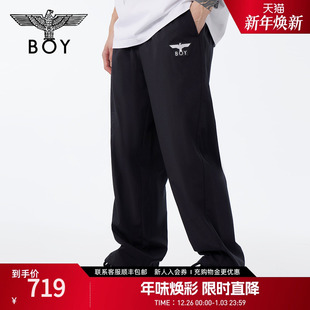 侧边老鹰印花潮酷休闲裤 男女同款 N34002 长裤 BOYLONDON春季