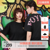 潮牌短袖 高街时尚 BOYLONDON春夏男女同款 T恤N01910 玄金纹章